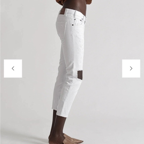 One Teaspoon White Beauty Freebirds Low Rise Rigid Skinny Leg Low Waist Jean 24 - Picture 11 of 16